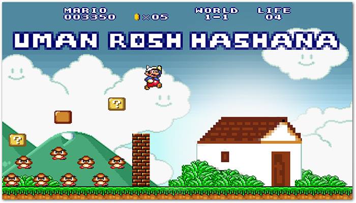Uman Rosh Hashana Mario Brothers